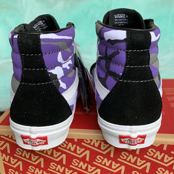 VANS SK8-Hi REISSUE POP CAMO Black/Heliotro WMNS - Picture 10 of 12
